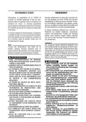 2000-2002 Yamaha TT-R90(M) service manual Preview image 5
