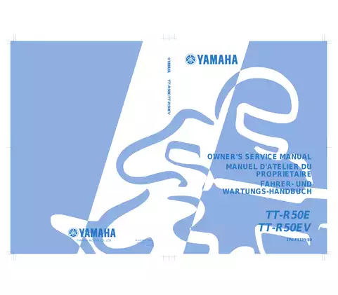 Yamaha TT-R50E/TT-R50EV Owner’s Service Manual - Complete Guide