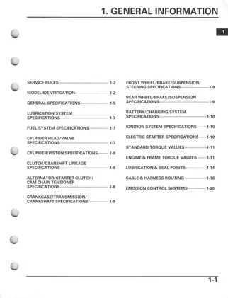 Honda TRX90 Service Manual (2006-2012) - Your Complete Guide to Maintenance and Repairs Preview image 5