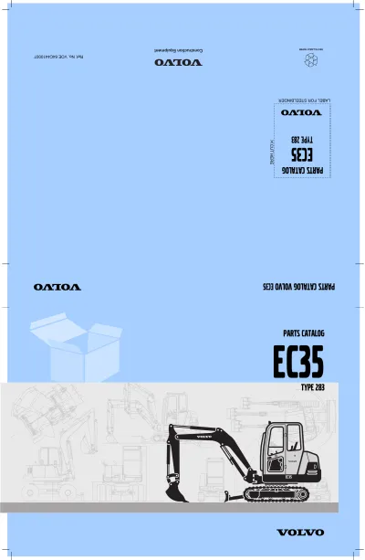 Preview: Volvo EC35 Excavator Parts Catalog and Service Guide (P/N VOE 64C4410007)