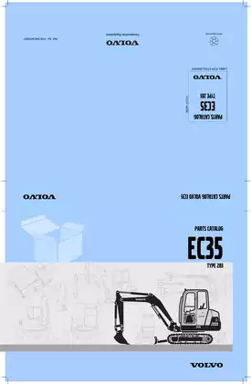 1997-2001 Volvo EC35 mini excavator parts catalog IPL