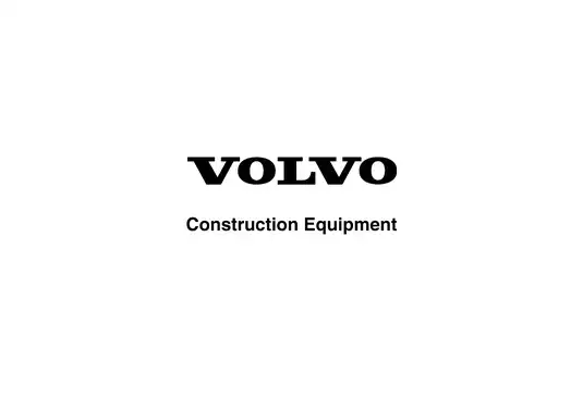 Volvo EC35 Excavator Parts Catalog and Service Guide Preview image 3