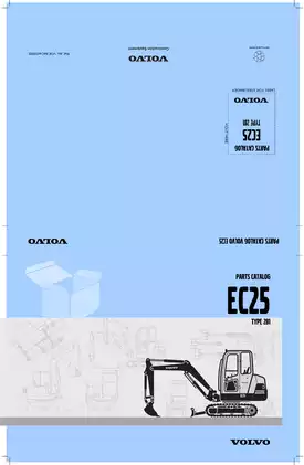 Volvo EC25 Excavator Parts Catalog and Service Manual