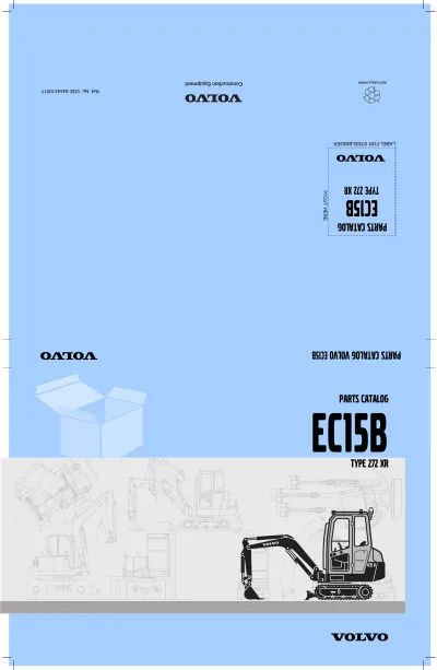 Preview: Volvo EC15B Type 272 XR Excavator Parts Catalog (P/N VOE 6444410017)