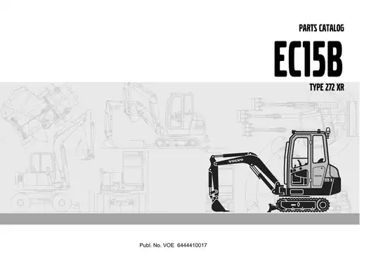Volvo EC15B 272 XR mini digger excavator parts catalog IPL Preview image 2
