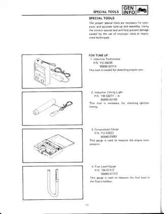 1989-1999 Yamaha FZR600 service manual Preview image 4