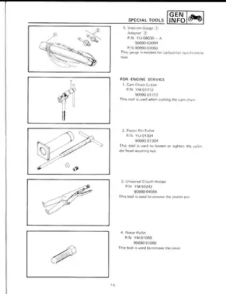 1989-1999 Yamaha FZR600 service manual Preview image 5