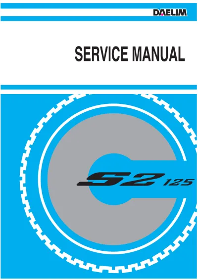 Preview: 2004 Daelim S2-125/Freewing 125 S2 OEM Service Manual (P/N SM51-0411-01E)