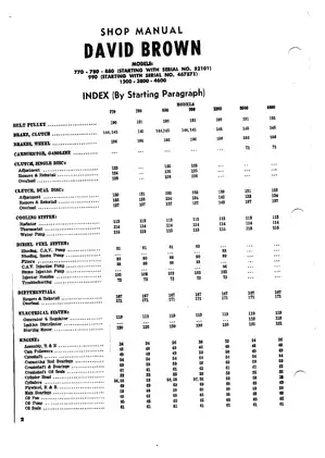 David Brown 770, 780, 880, 990, 1200, 3800, 4600 tractor shop manual Preview image 2