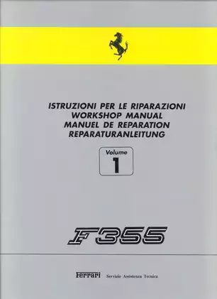 1995-1999 Ferrari F355-355 F1 workshop manual Preview image 1