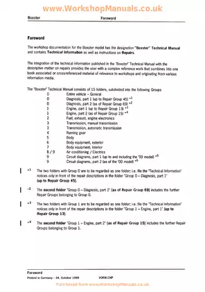 1998-2004 Porsche 996 shop manual Preview image 2