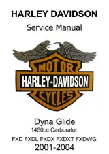 2001–2004 Harley-Davidson Dyna Glide FXD, FXDL, FXDX, FXDXT and FXDWG Service Manual (P/N 99481-03A) – preview page 1