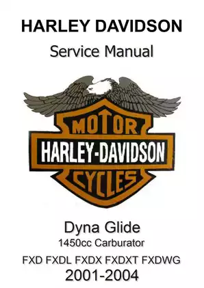 Harley Davidson Dyna Glide Service Manual (2001-2004)
