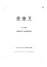 2005 Jaguar S-Type Owner's Manual (P/N JJM 18 02 16 502) – preview page 1
