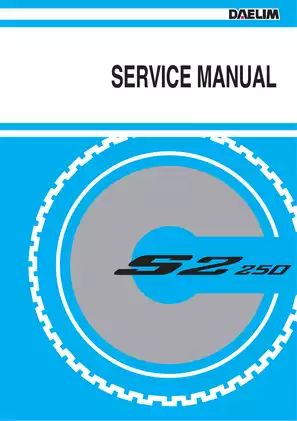 Daelim S2 250 service manual Preview image 1
