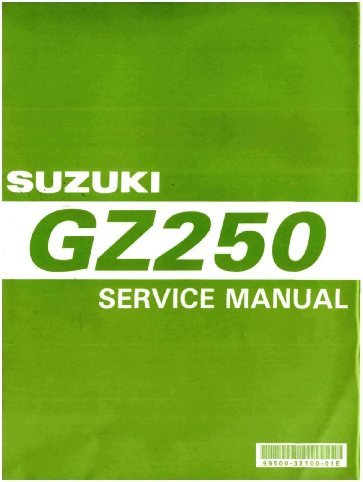 1999-2007 Suzuki GZ250 Marauder service manual