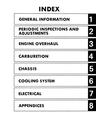 Yamaha XVZ12TK Service Manual - Comprehensive Guide for Maintenance and Repair Preview image 5