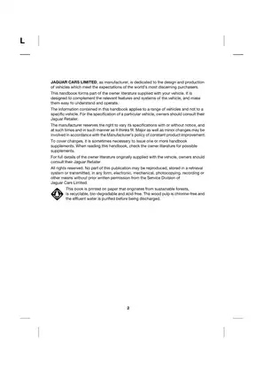 Jaguar X-Type Owner's Handbook (2004) - Complete Guide to Features and Maintenance Preview image 2