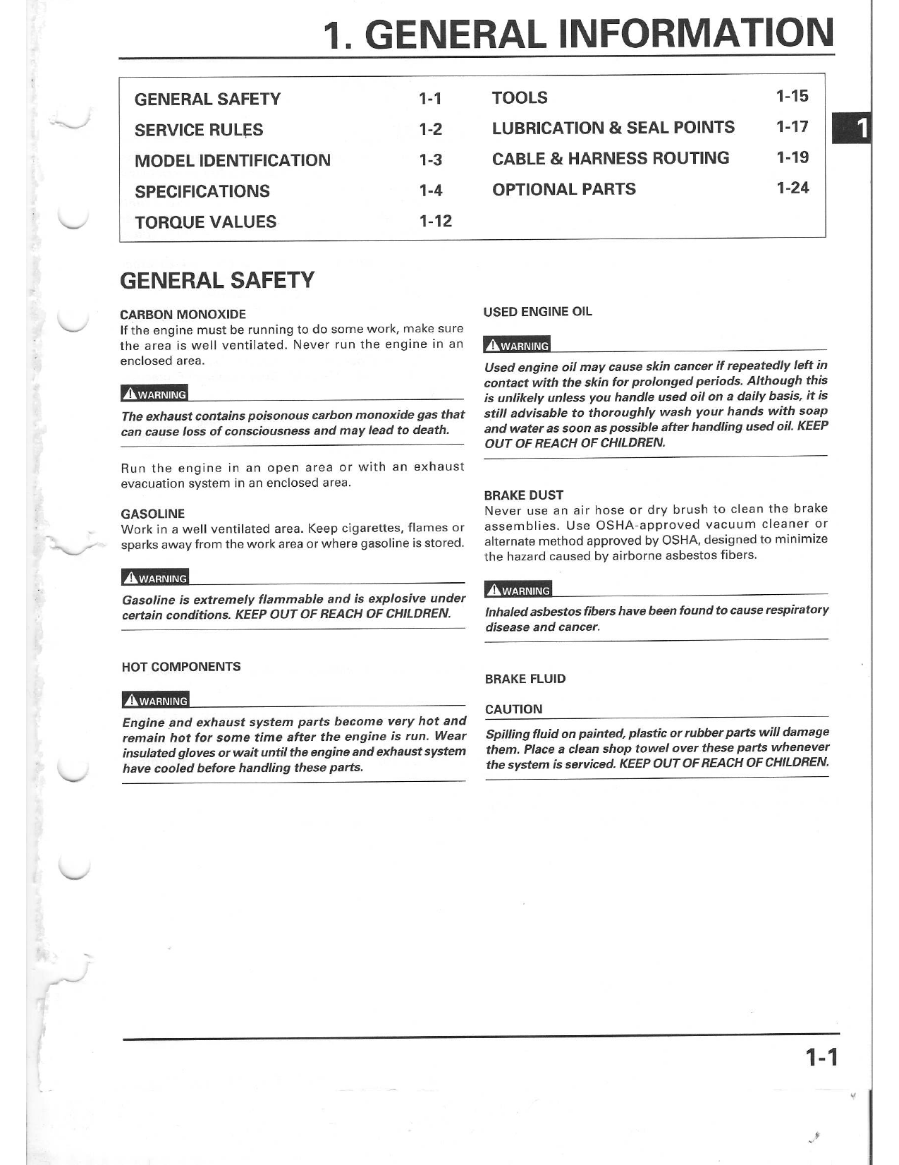 2000-2001 Honda CR250R service manual Preview image 4