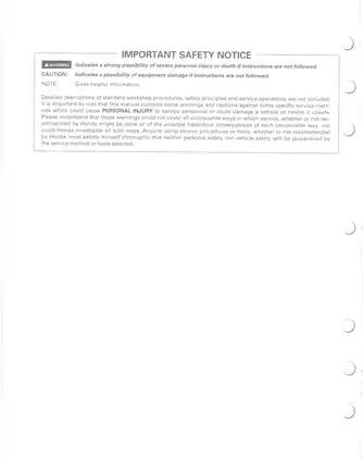 1999-2002 Honda TRX 400EX Fourtrax ATV service manual Preview image 2