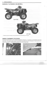 2005 Suzuki LTA700 King Quad 700 ATV Service & Repair Manual (P/N 99500-46060-01E) – preview page 2