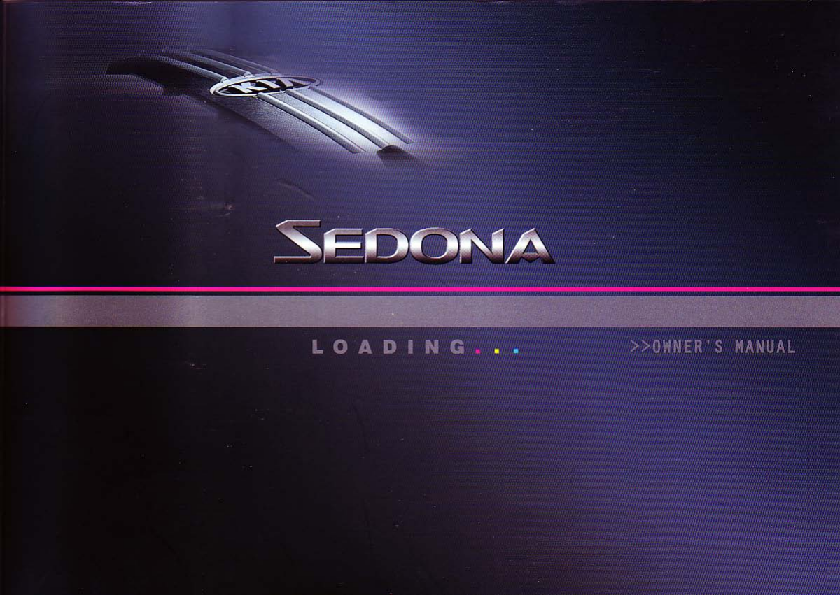 2004 Kia Sedona owners manual Preview image 1