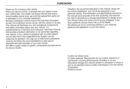 Kia Owner's Manual: Essential Guide for New Vehicle Owners Preview image 3