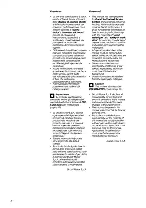 Ducati Sport Touring 2000 Workshop Manual - Complete Service Guide Preview image 2