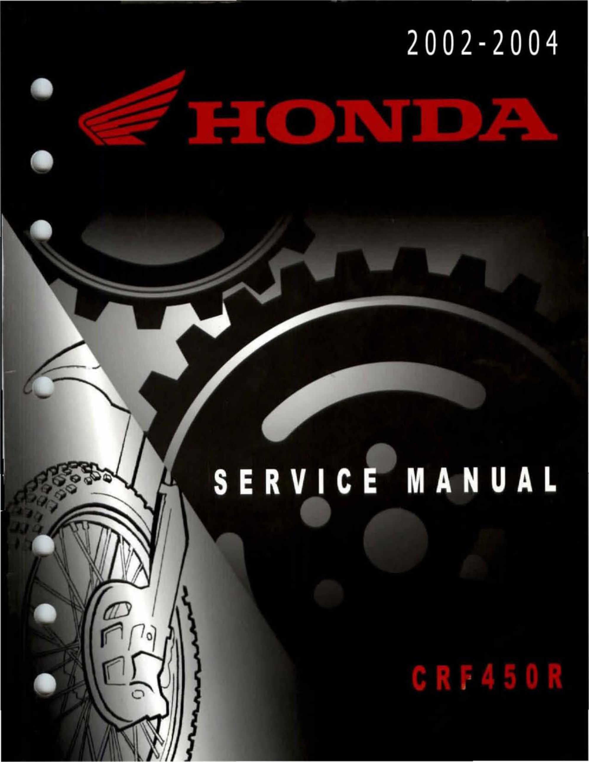 2002-2004 Honda CRF450R repair manual Preview image 1