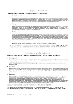 Komatsu PC03-2 Hydraulic Excavator Operation & Maintenance Manual Preview image 3