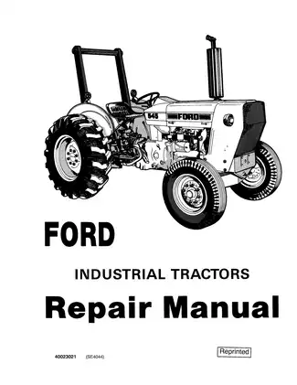 Ford 230A, 231, 335, 340, 340B, 420, 445, 455A, 531, 532, 535, 540A, 540B, 545, 545A industrial tractor repair manual Preview image 2