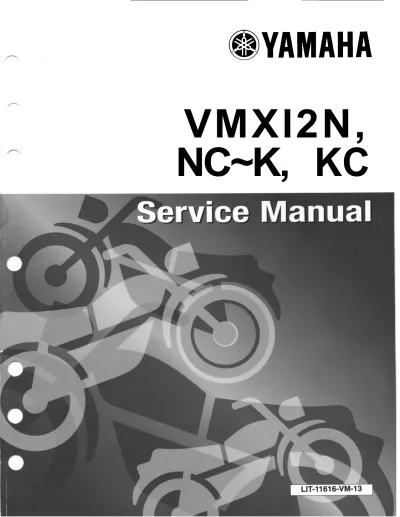 Preview: 1985 Yamaha VMX12N / VMX12NC / VMX12NKC Supplementary Service Manual (P/N LIT-11616-VM-13)