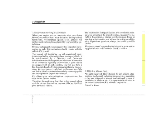 Kia Owner's Manual: Comprehensive Guide to Your Vehicle Preview image 2