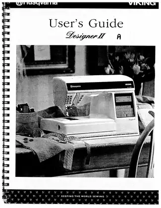 Husqvarna Viking Designer II sewing machine user guide