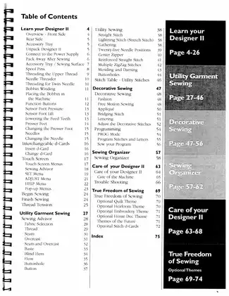 Husqvarna Viking Designer II Sewing Machine Manual: Comprehensive User Guide Preview image 3