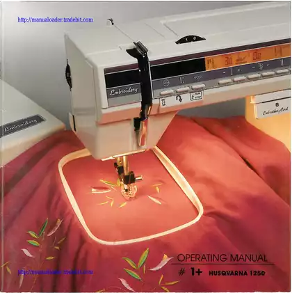 Husqvarna viking 1+, 1250 embroidery operating manual Preview image 1