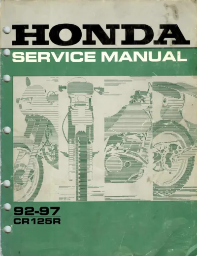 1992–1997 Honda CR125R Workshop Manual OEM – preview page 1