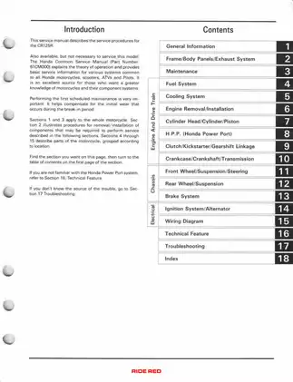 1992-1997 Honda CR125R service manual Preview image 3