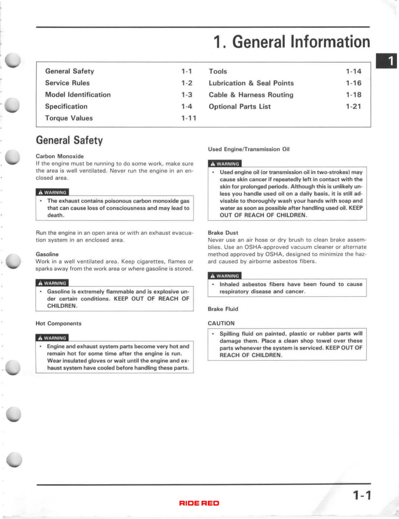1992-1997 Honda CR125R repair and service manual Preview image 5