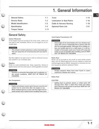 Honda CR125R Service Manual - Comprehensive Guide for Maintenance and Repairs Preview image 5