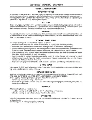 1998-2004 New Holland TN55, TN65, TN70, TN75 utility tractor manual Preview image 2