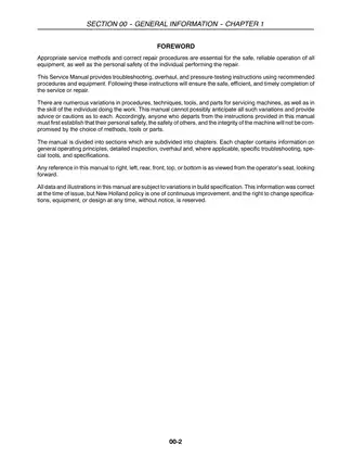 Comprehensive Service Manual for New Holland Tractors (8670-8970 Models) Preview image 3