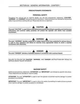 New Holland 8670, 8770, 8870, 8970 row-crop tractor manual Preview image 4