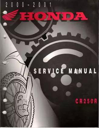 2000-2001 Honda CR250R service manual Preview image 1