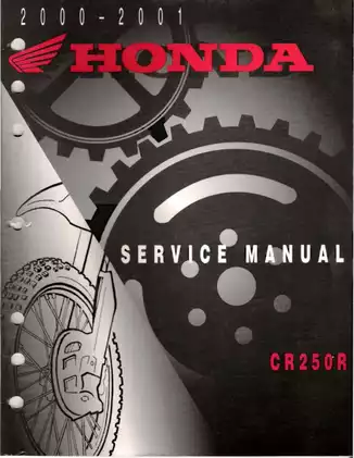 2023 Honda CR250R Motorcycle Service Manual - Complete Guide