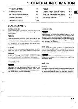 2000-2001 Honda CR250R service manual Preview image 4