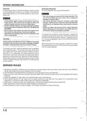 2000-2001 Honda CR250R service manual Preview image 5