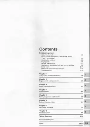 Yamaha FJ600, FZ600, XJ600 and YX600 Radian Comprehensive Workshop Manual Preview image 3