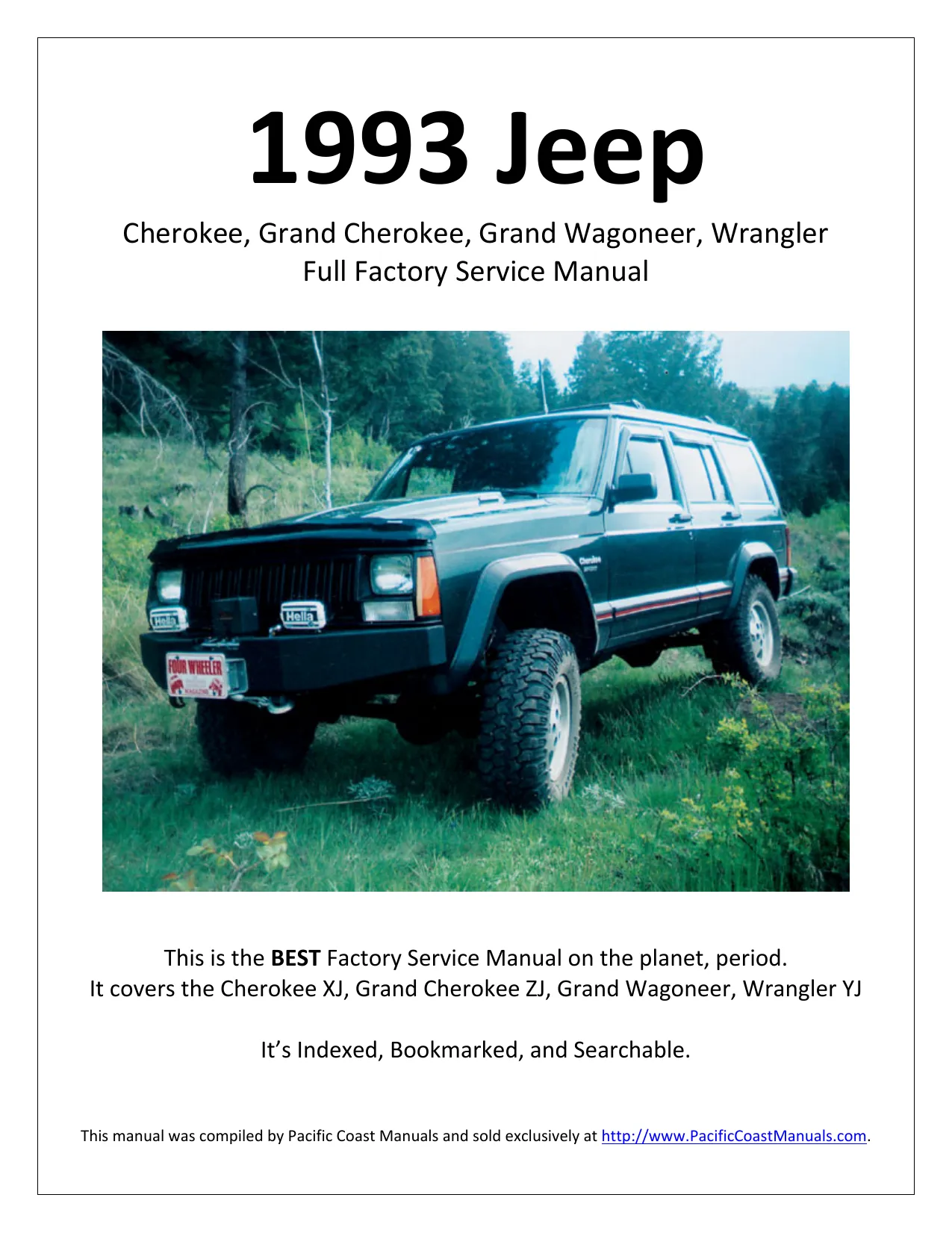 1993 Jeep Cherokee XJ shop manual