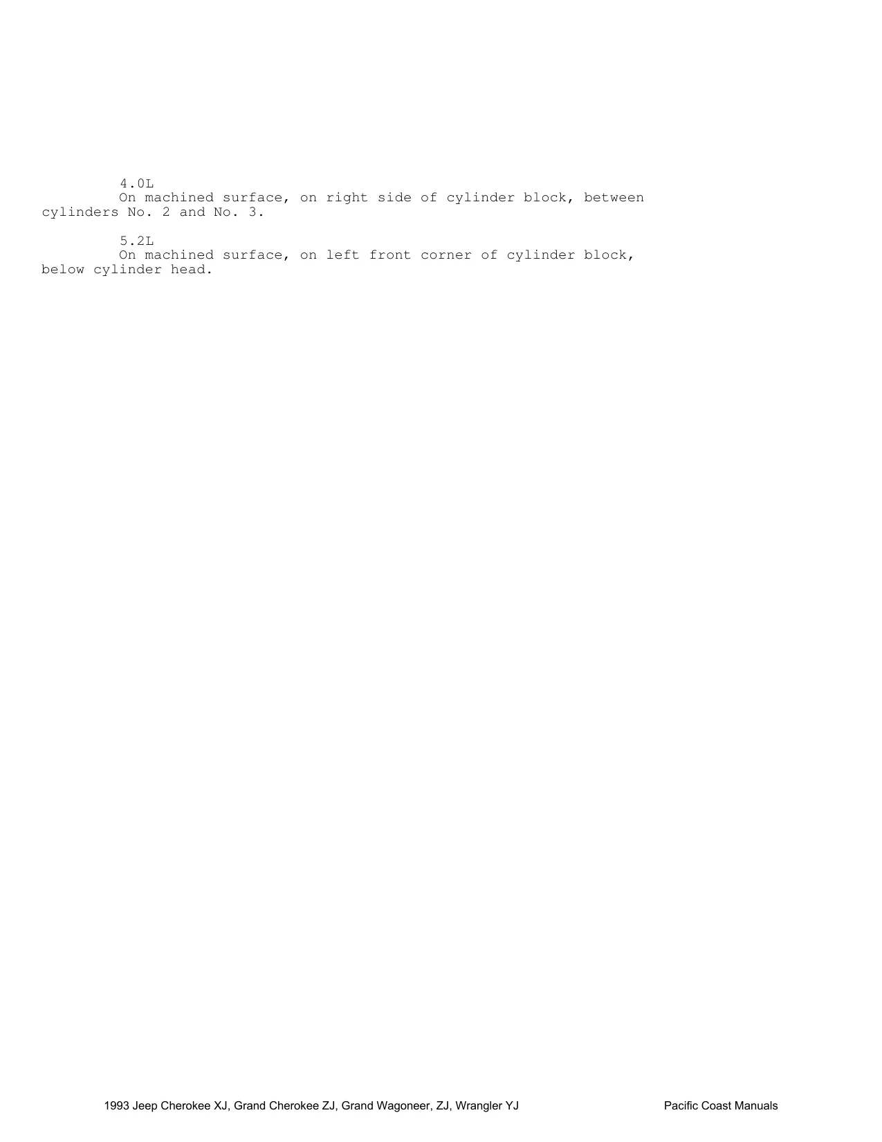 1993 Jeep Grand Cherokee ZJ SUV shop manual Preview image 4